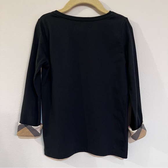 Burberry Children Long Sleeve Top – Size 6 Girls Plaid Check Detail EUC - Picture 3 of 7